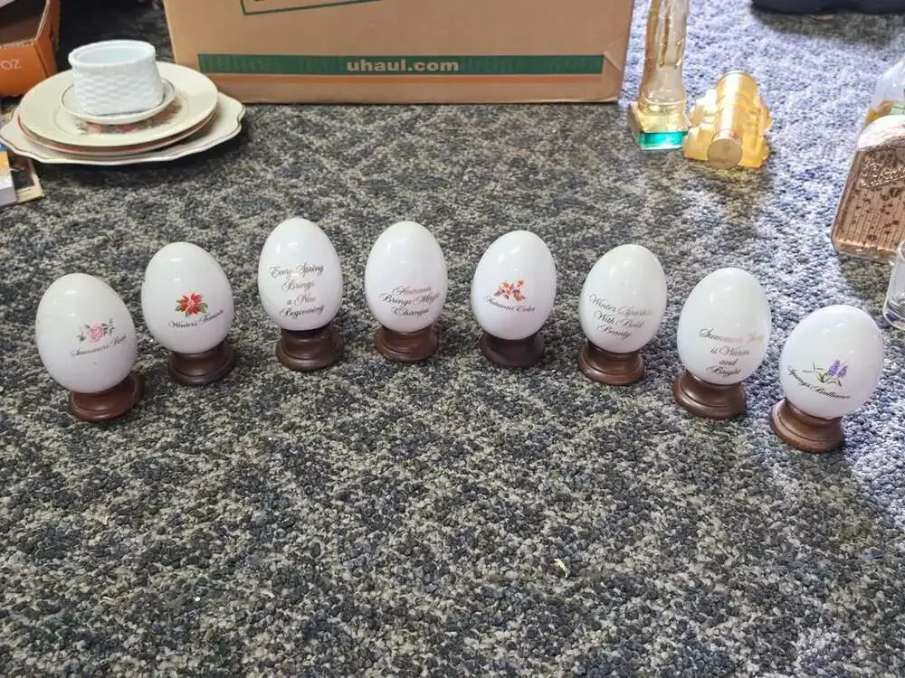 Avon Gifts Of Nature Porcelain Egg Set